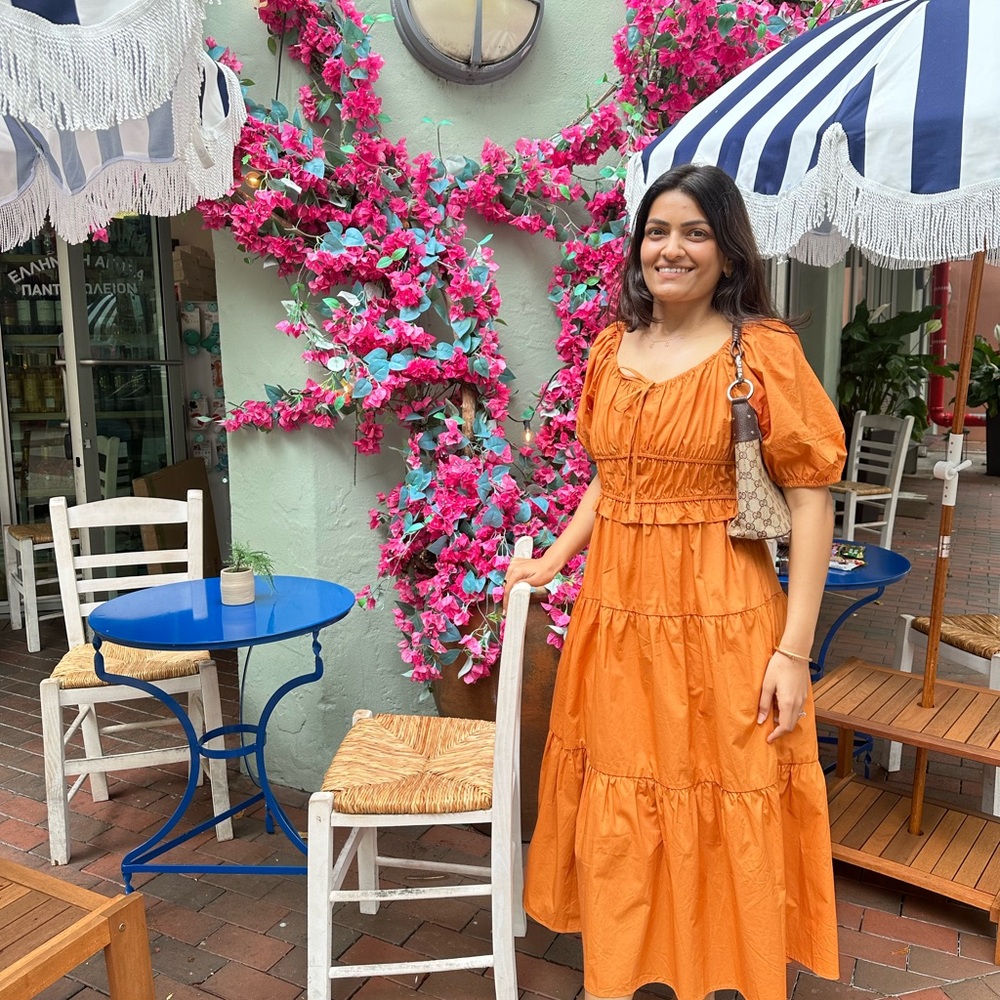 Burnt Orange Maxi Dress